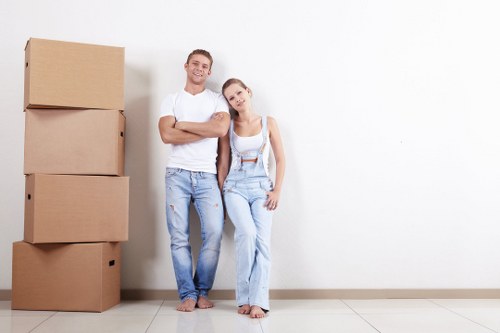 Professional flat removals in Tufnellpark with moving boxes and apartment access