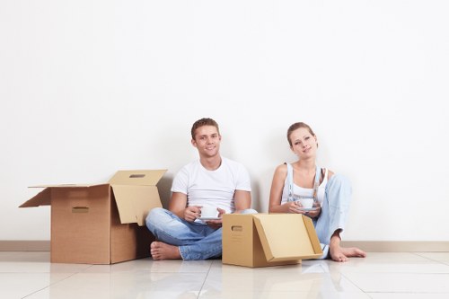 Packing materials and protected furniture for house removals in Tufnellpark