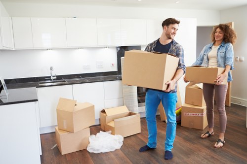 Safe and organised furniture removals on a Tufnellpark residential street